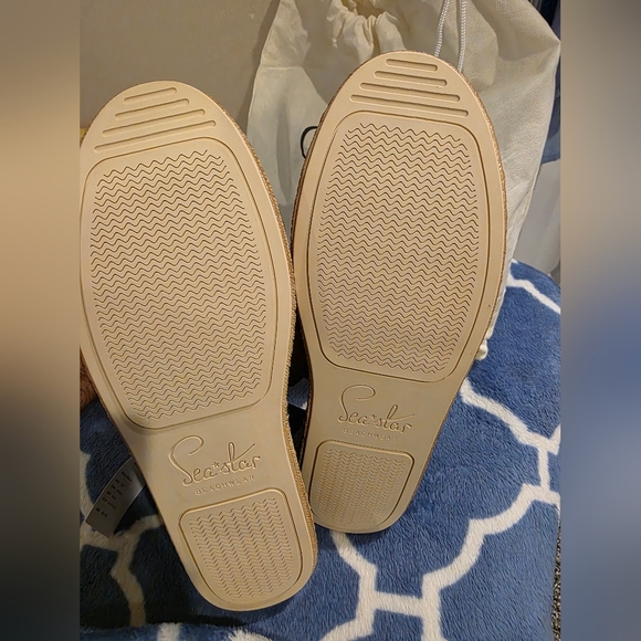 NEW SEA STAR BEACHWEAR BLACK MARINER SLIP ONS MENS SIZE 11 NWT